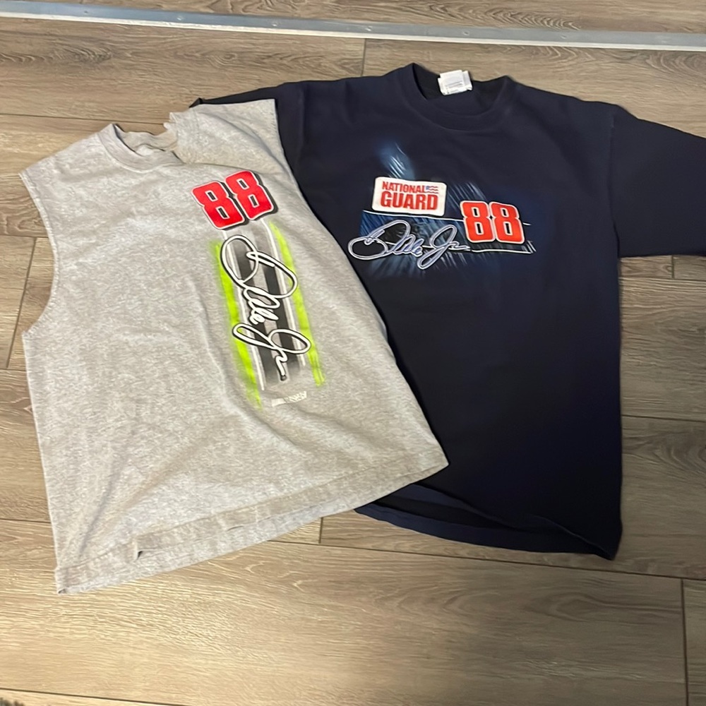 NASCAR Dale Jr t-shirt and tank top set. Size L